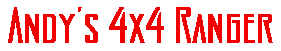 Andy's 4x4 Ranger