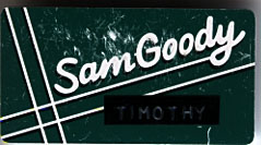 Sam Goody Nametag